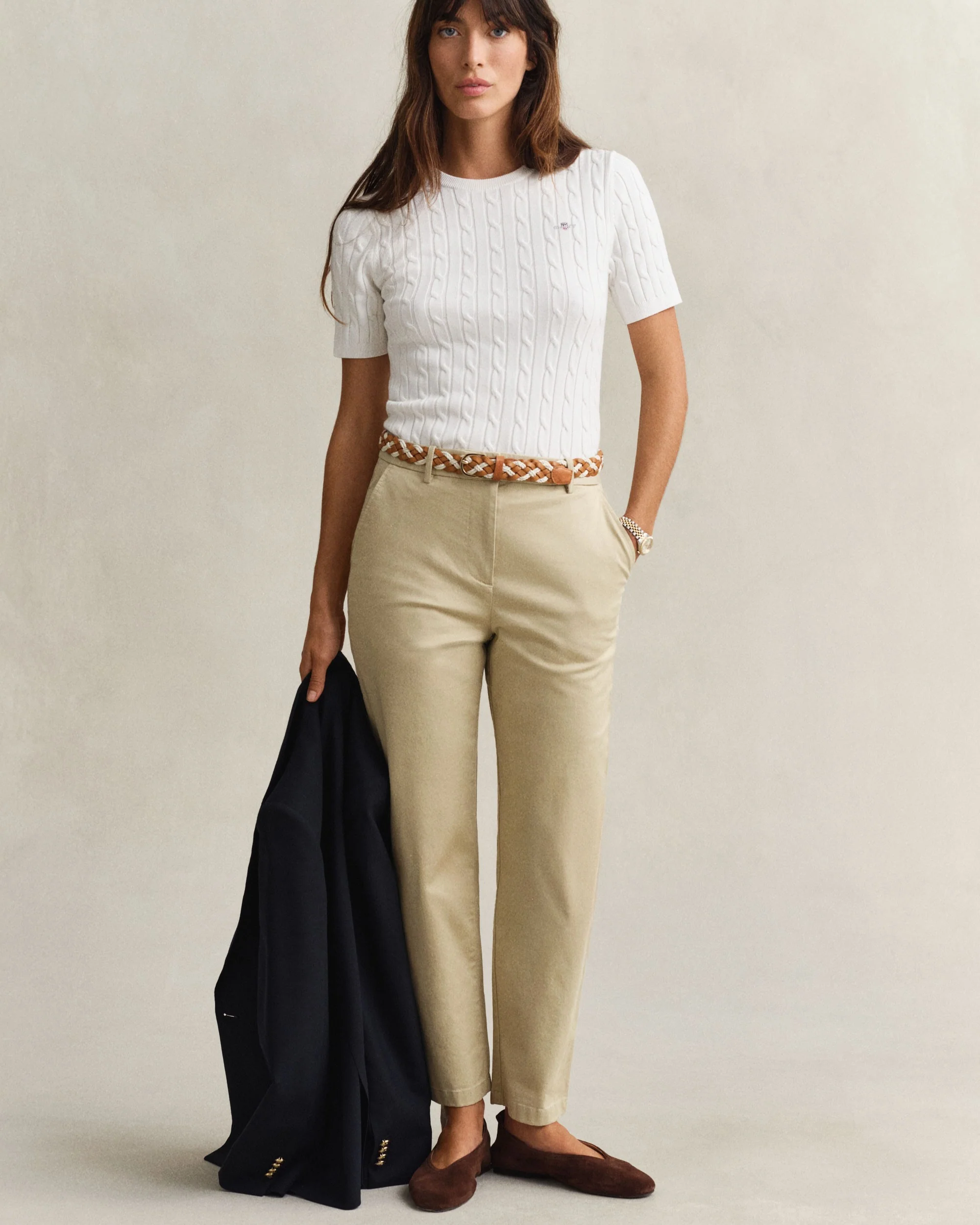 Slim Chinos - Oat Beige - Image 5