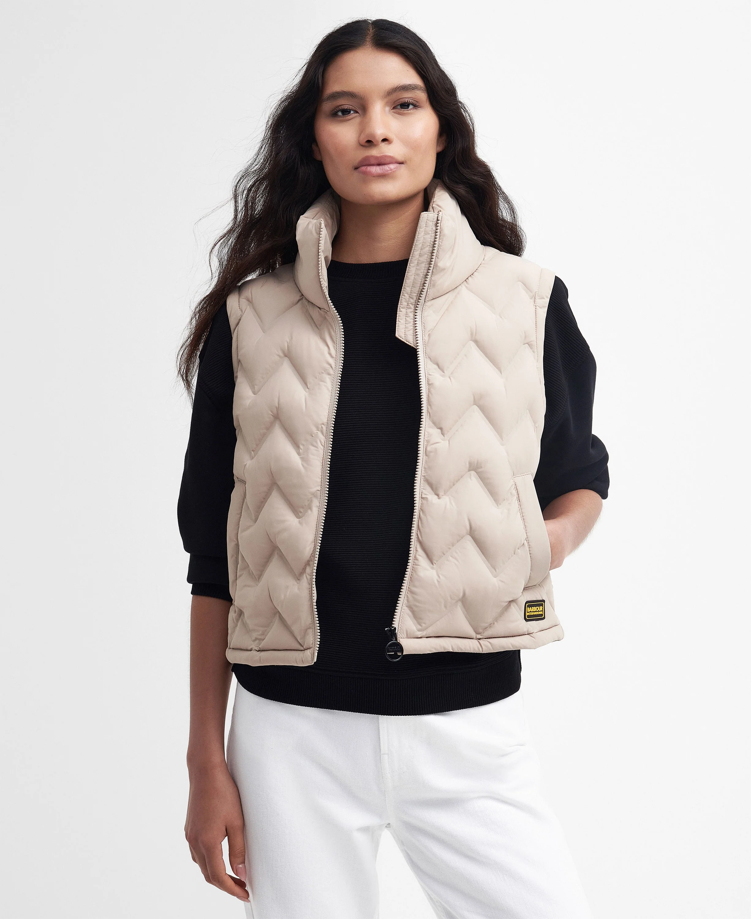 Smithstone Quilted Gilet - Oat - Image 2