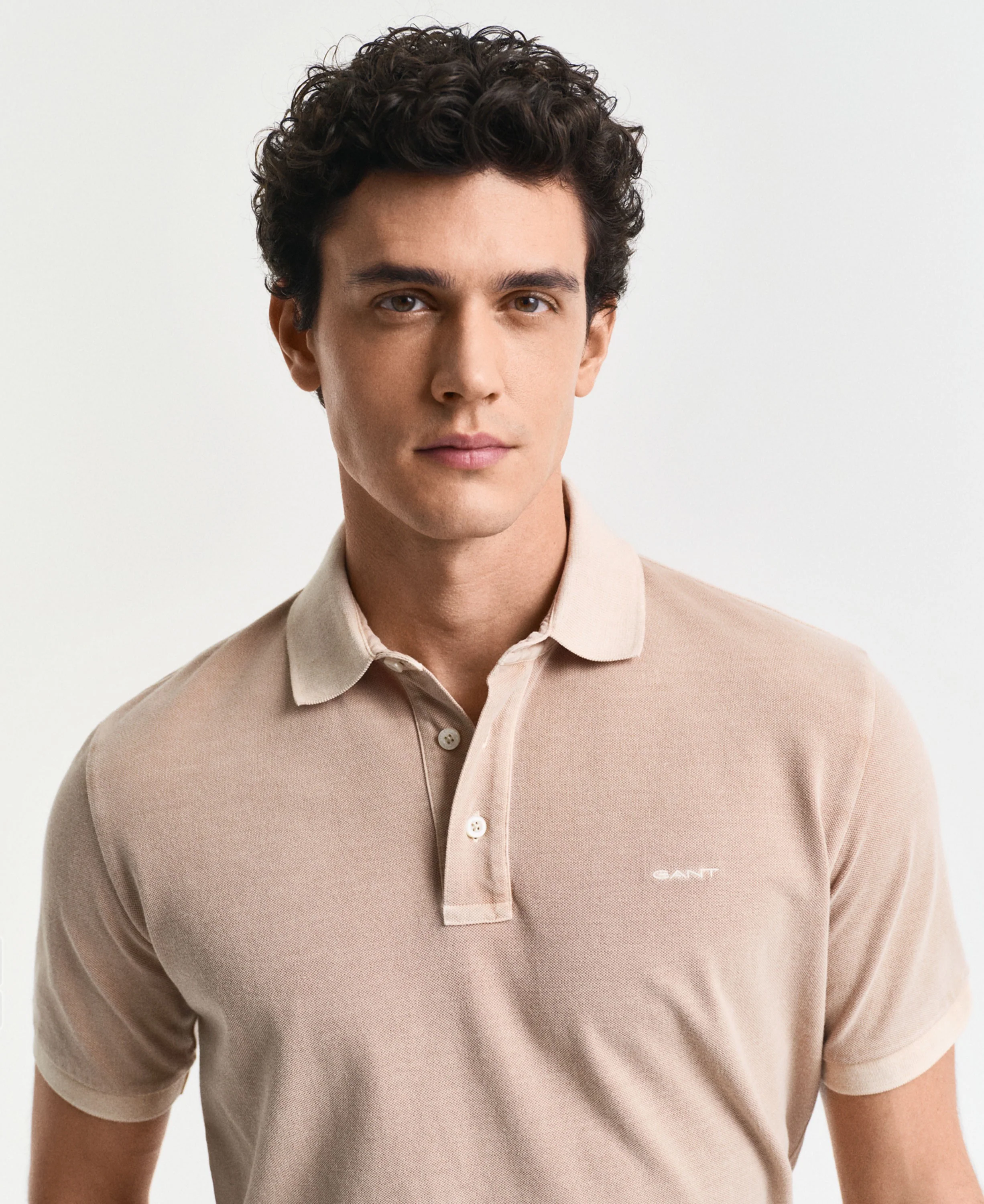 Sunfaded Piqué Polo Shirt - Dry Sand - Image 4