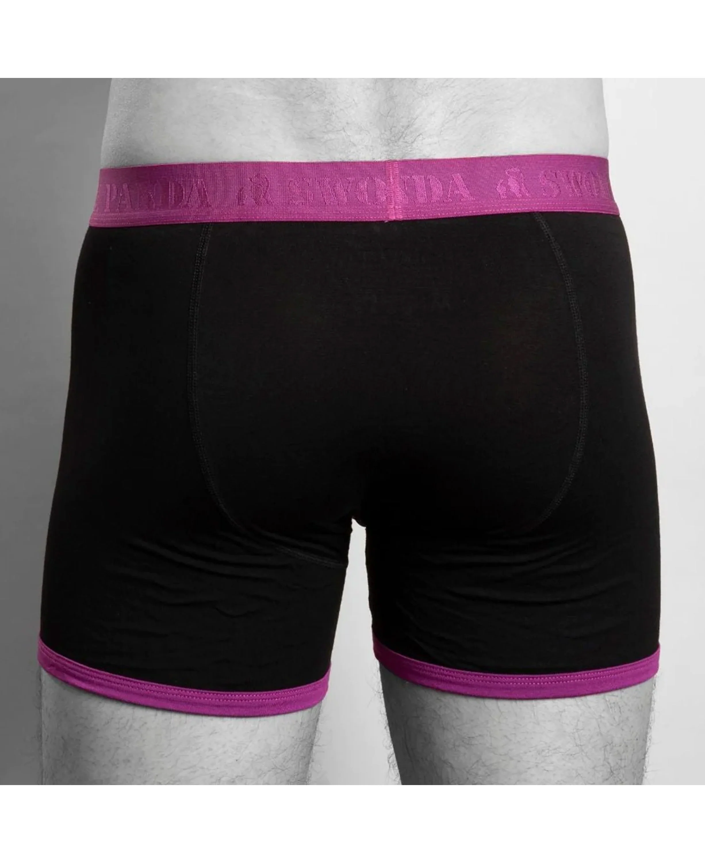 Bamboo Boxers - Navy/Purple Band - Image 4