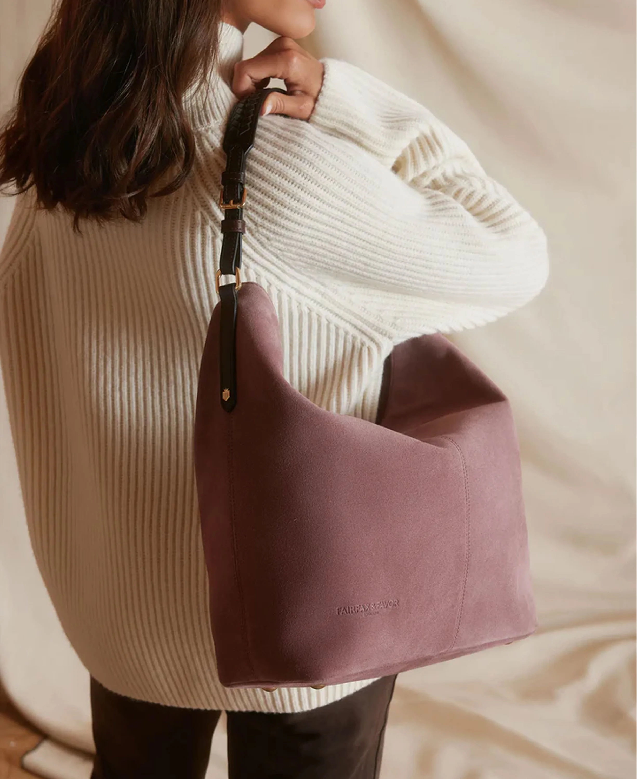 Tetbury Handbag - Heather Suede - Image 2