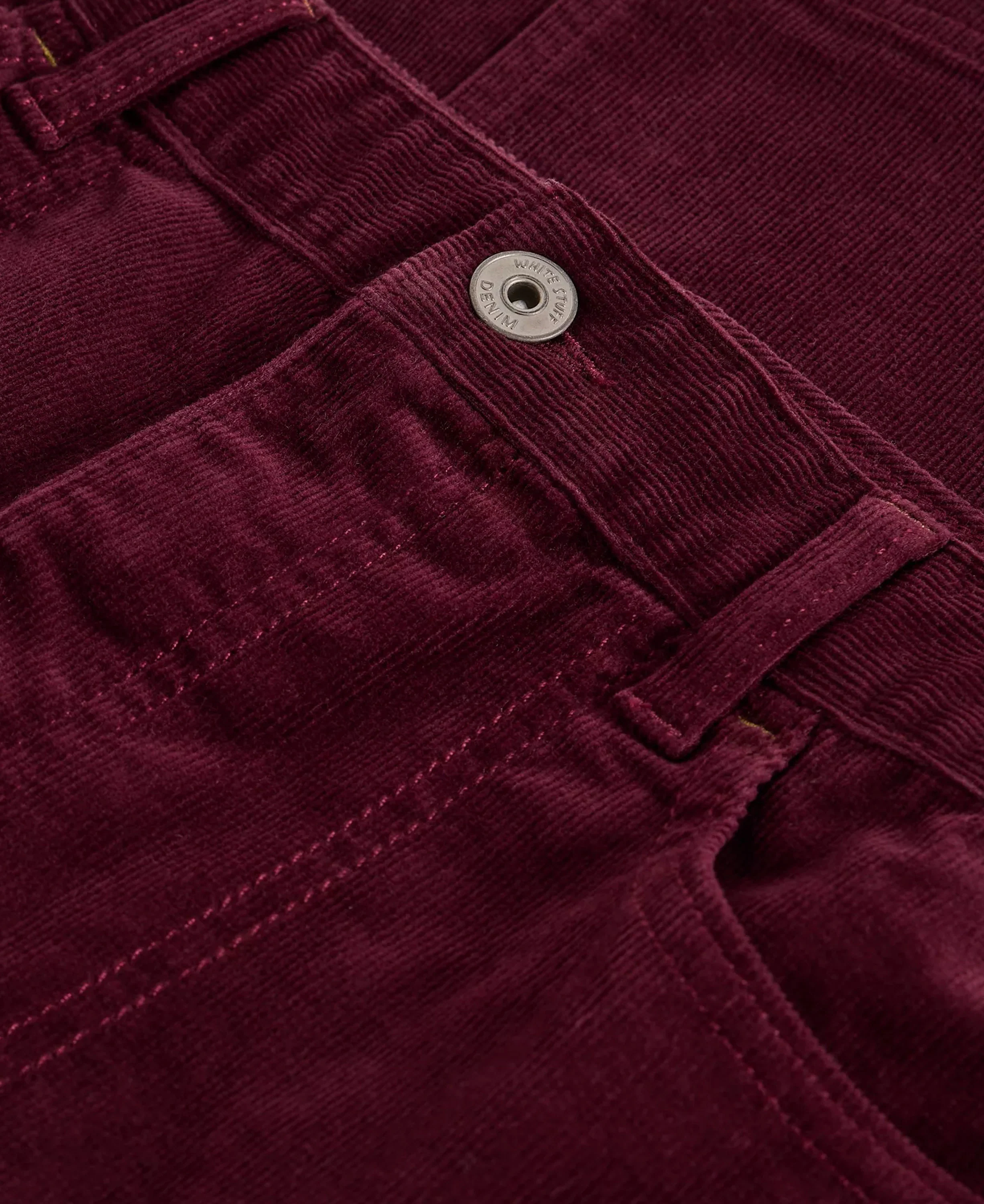 Tia Cord Skirt - Dark Plum - Image 5