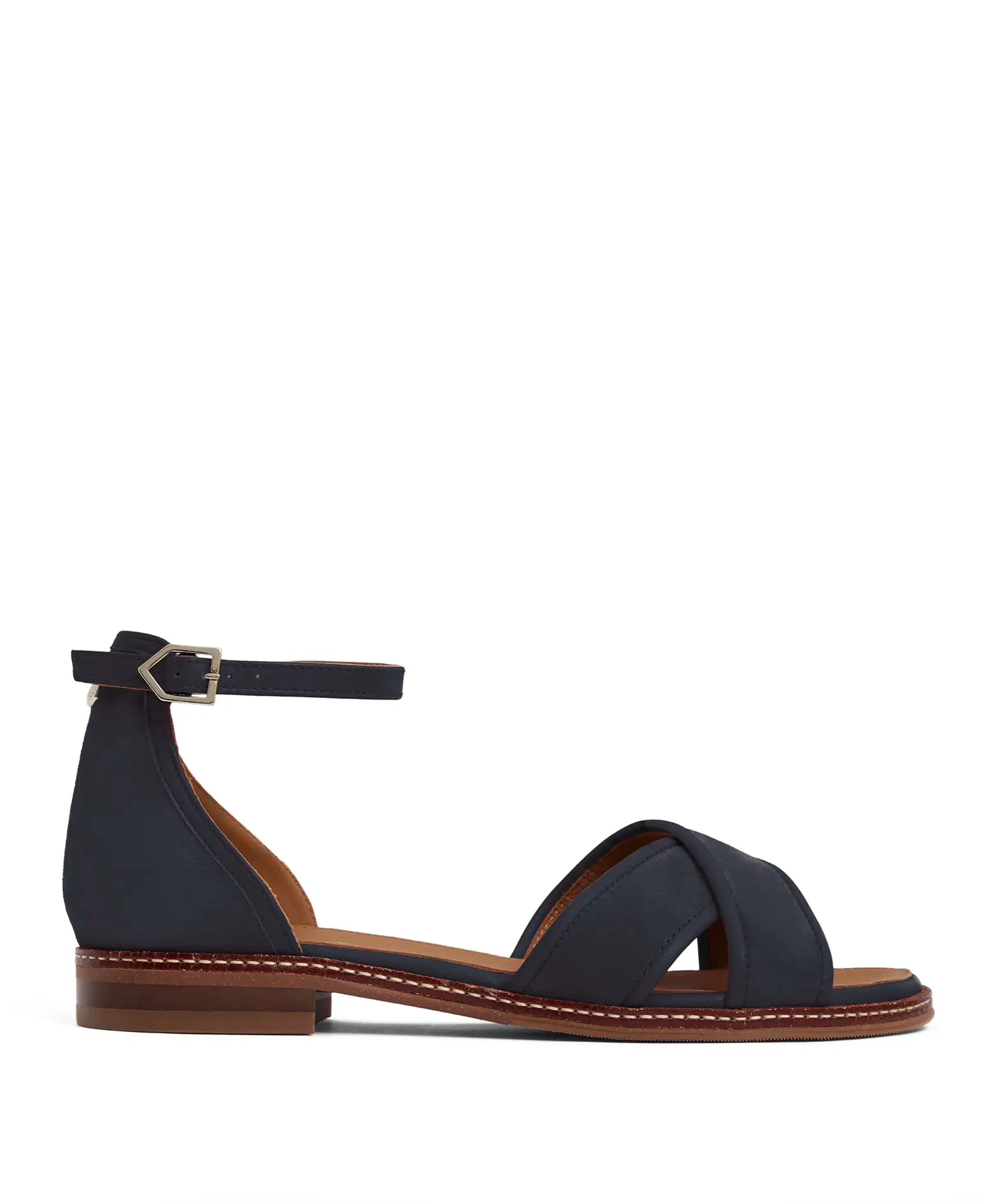 Valencia Sandal - Navy Suede