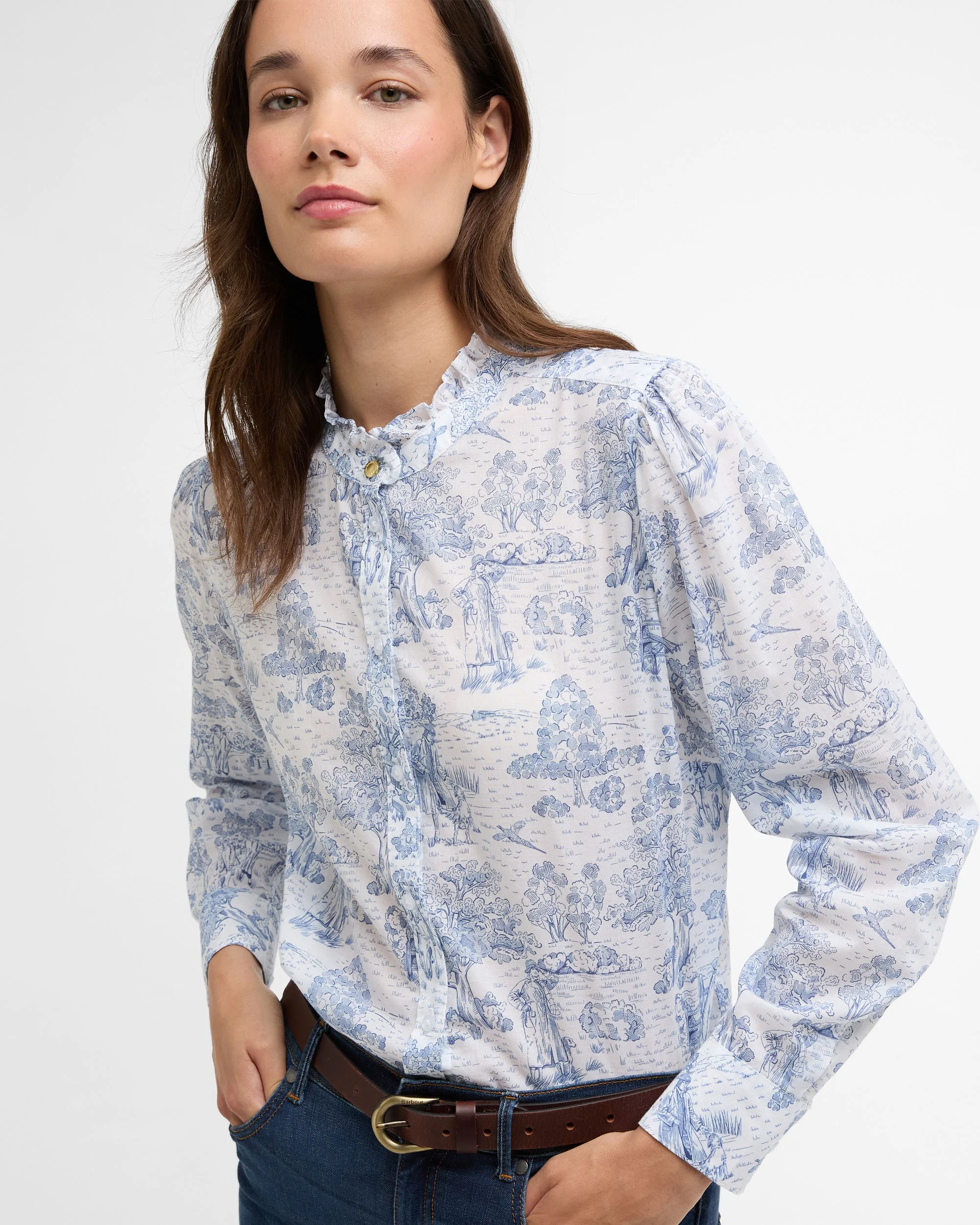 Wisteria Shirt - Ink Blue Print - Image 4