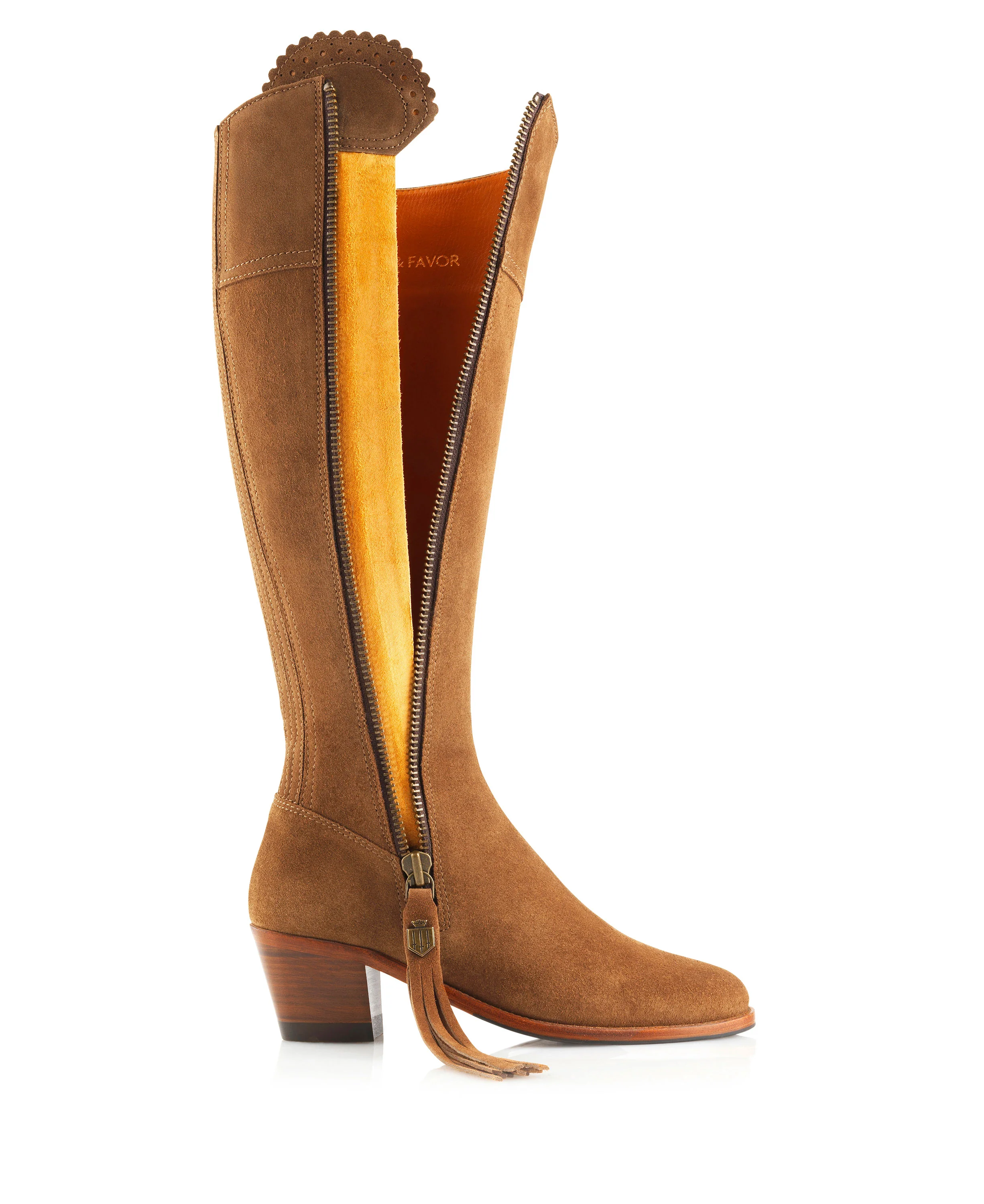 Regina Heeled Boot - Tan - Image 3
