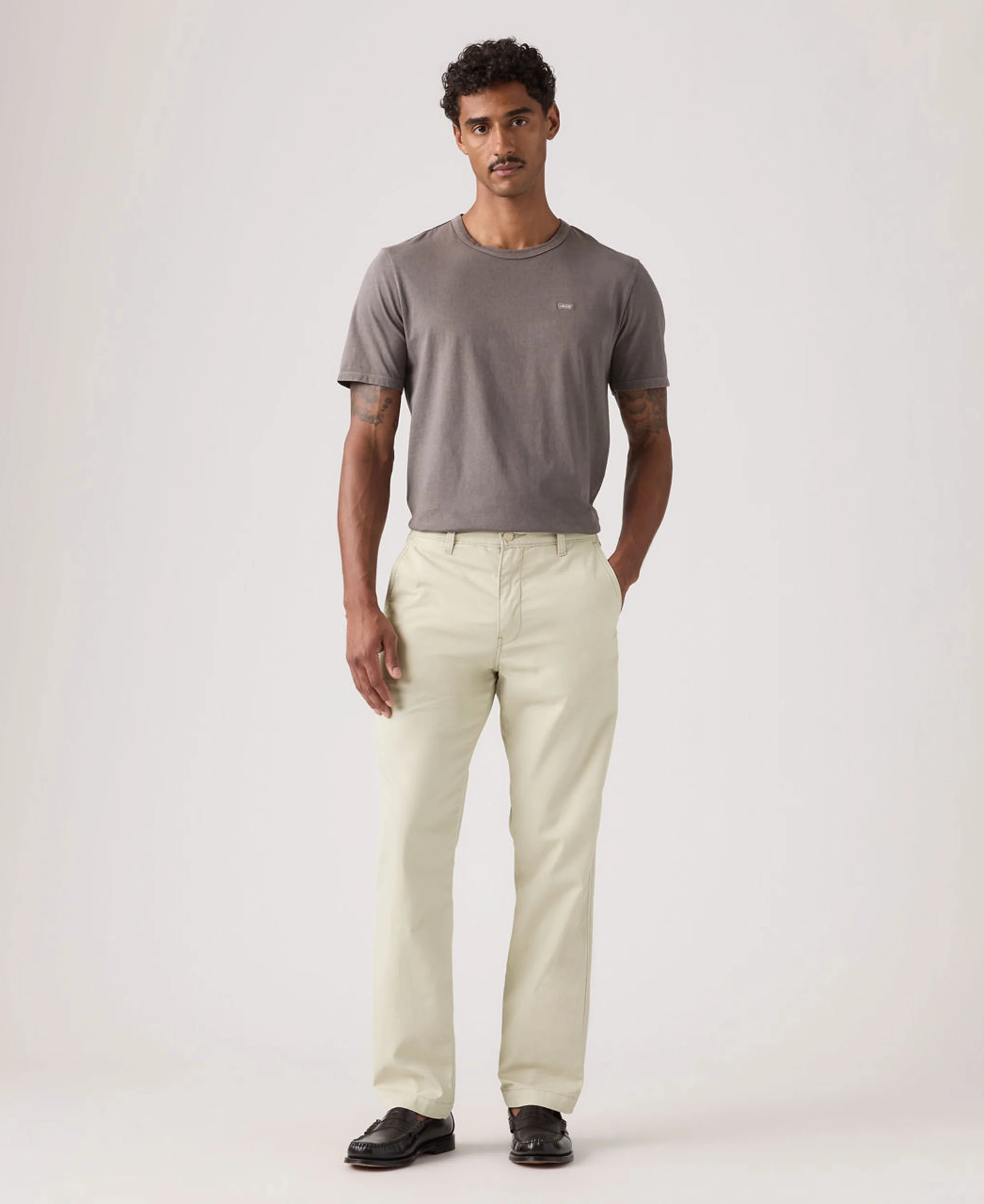XX Chino Authentic Relaxed Lightweight Pants - Pumice Twill - Image 3